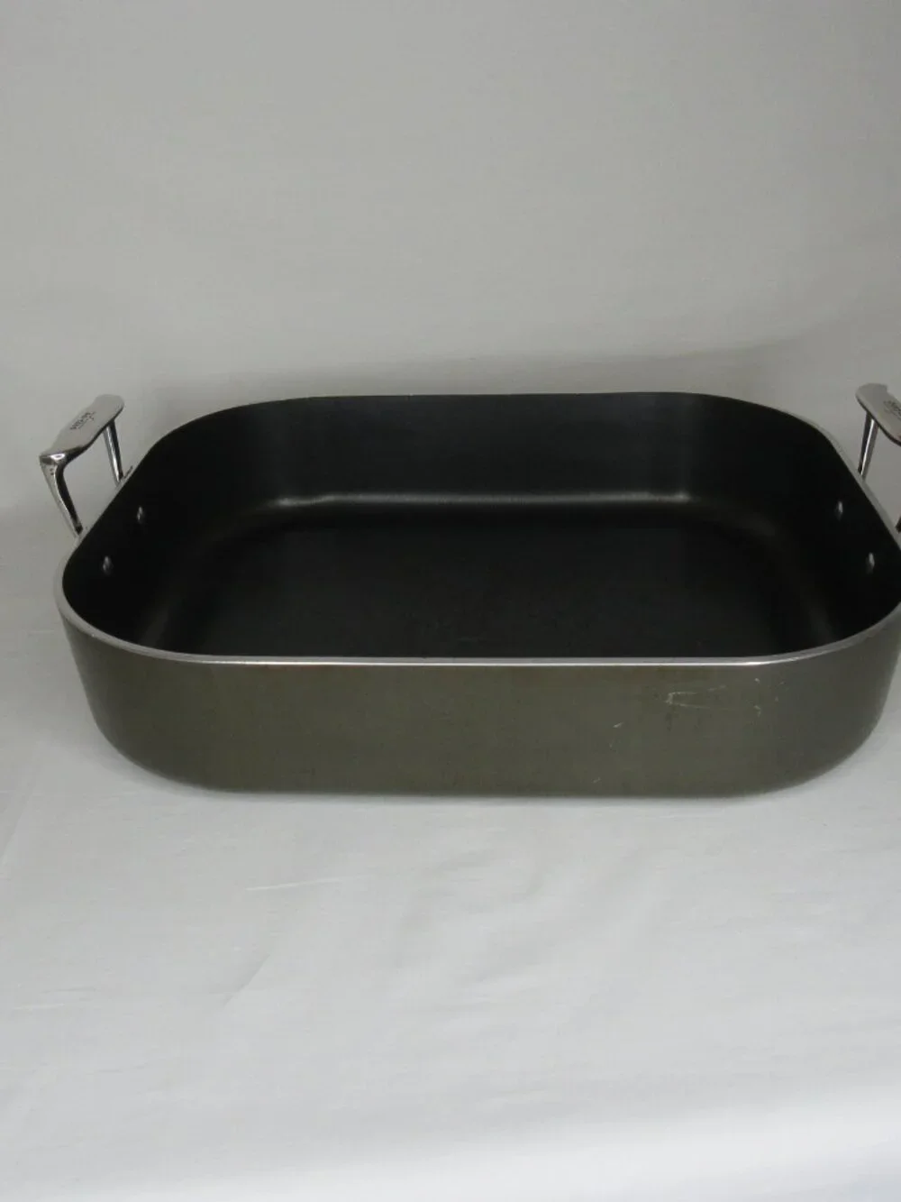 All Clad Hard Anodized Non Stick Roasting Pan No Rack 16 x 13